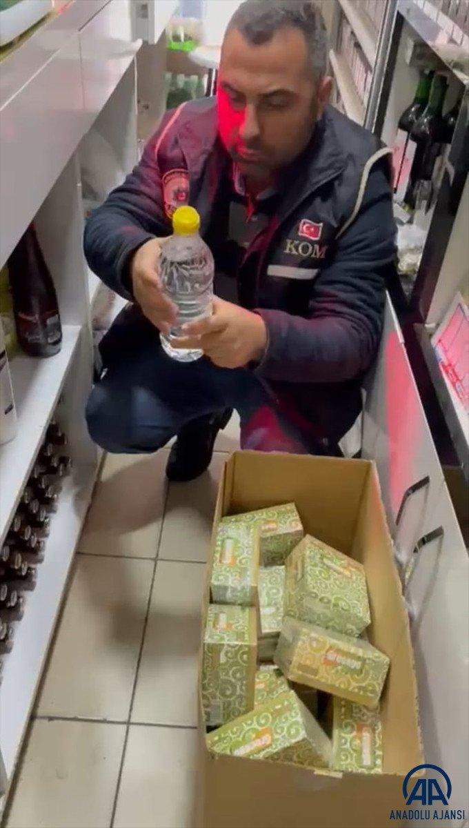 Manisa’da 78 litre sahte içki ele geçirildi