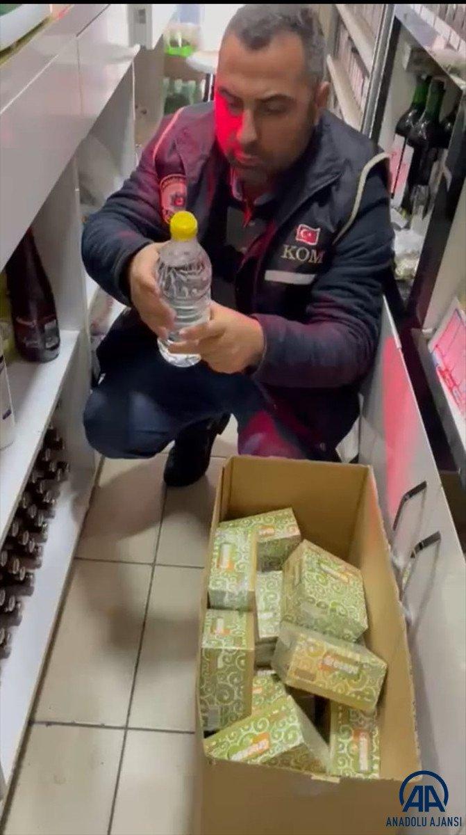Manisa’da 78 litre sahte içki ele geçirildi
