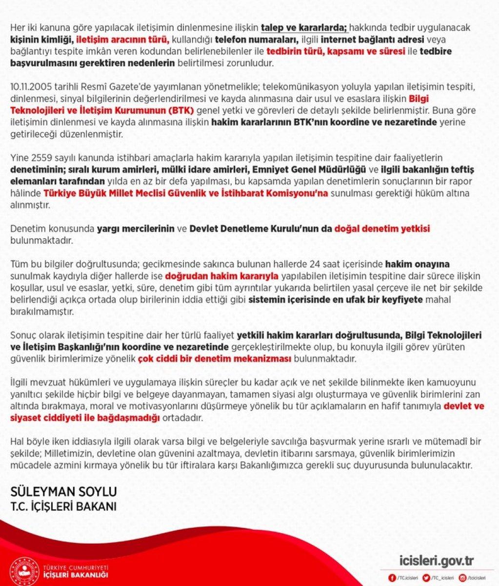 Bakan Soylu'dan Kılıçdaroğlu hakkında suç duyurusu