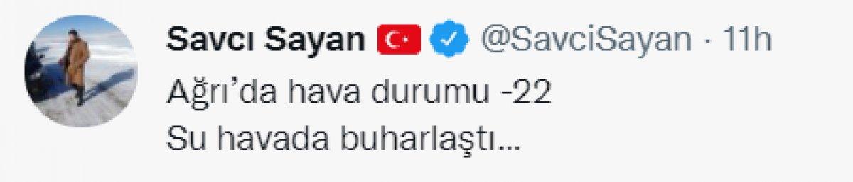 Ağrı'da dondurucu soğuk: Kaynar su havada dondu