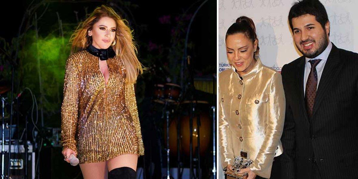 Ebru Gündeş, Reza Zarrab ve Hadise'ye sahnede gönderme yaptı