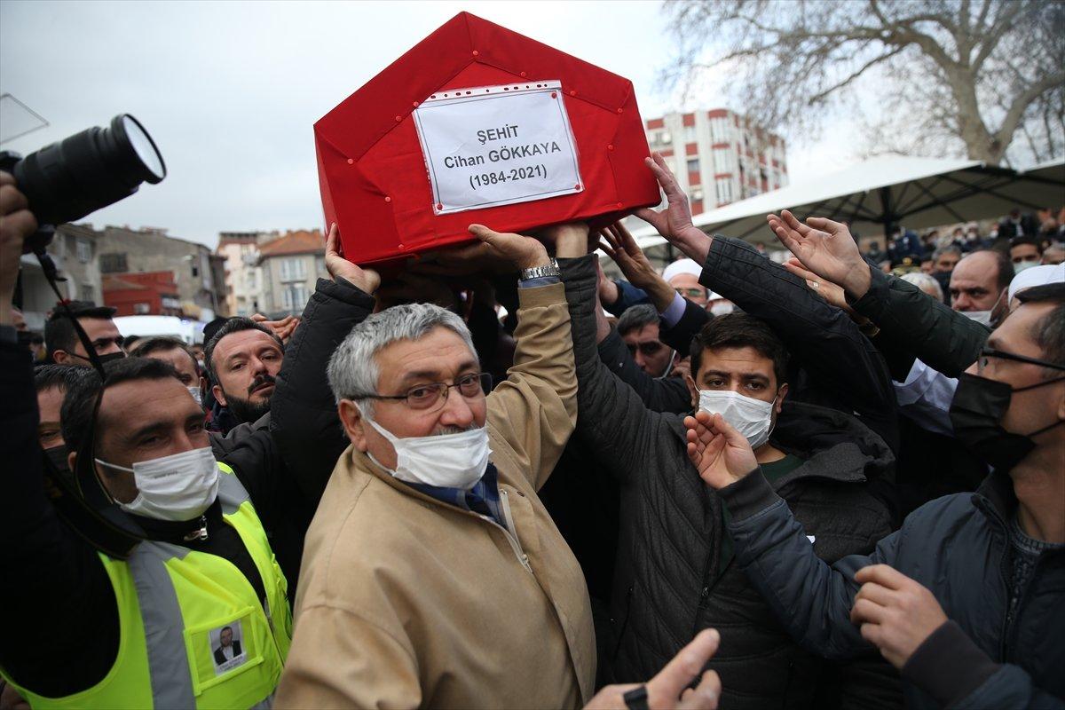 Şehit DSİ personeli Gökkaya, son yolculuğuna uğurlandı