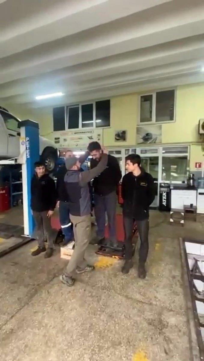 Sakarya'da oto tamircisi yılın elemanını böyle seçti