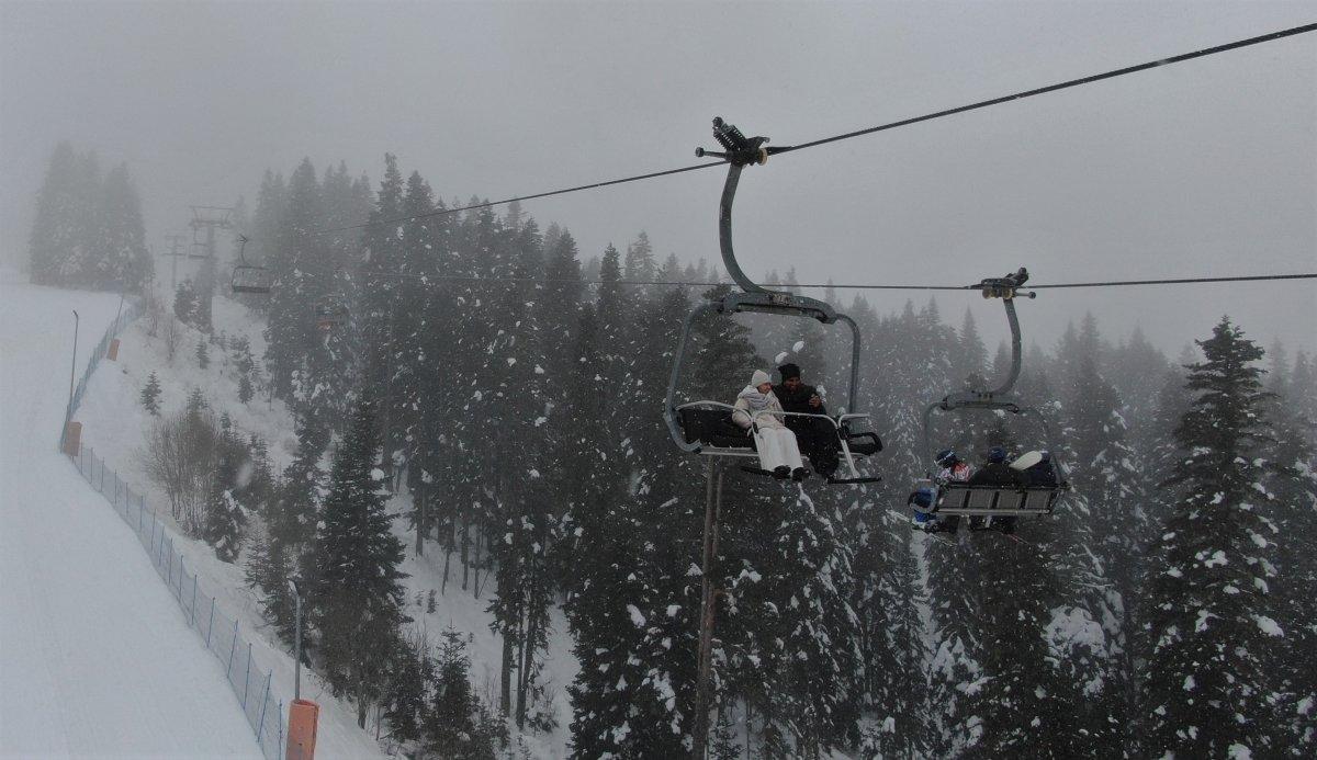 Ilgaz Dağı’nda yılbaşı yoğunluğu