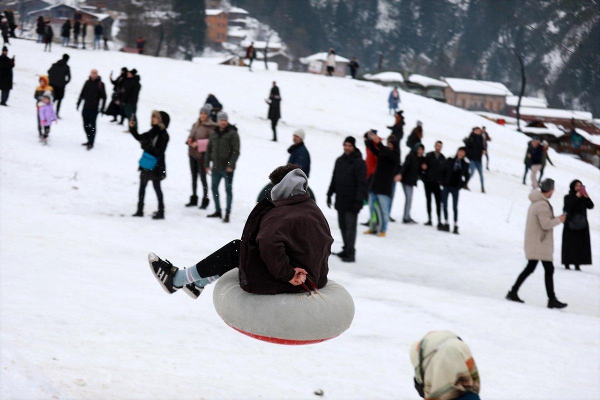 Ayder'de yılbaşı yoğunluğu