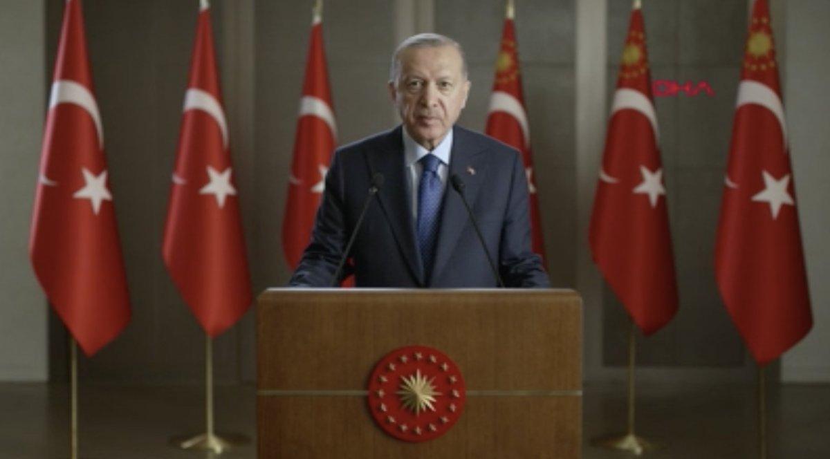 Cumhurbaşkanı Erdoğan'dan Teşkilat Akademisi'ne video mesaj