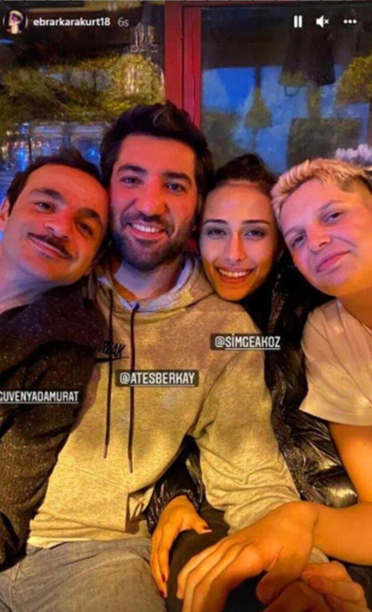 Simge Aköz ve Berkay Ateş'in aşk pozu