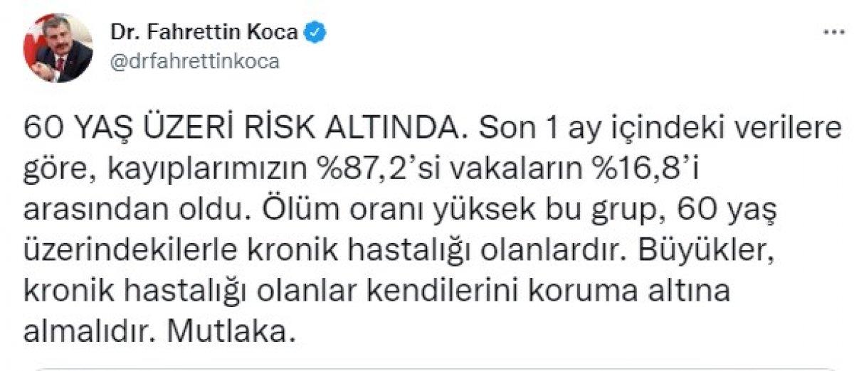 2 Ocak Türkiye'de koronavirüs tablosu