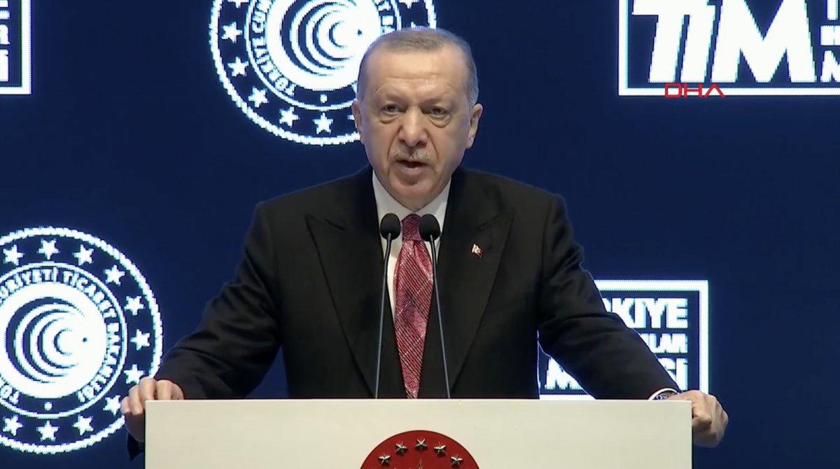 Cumhurbaşkanı Erdoğan, 2021 dış ticaret rakamlarını açıkladı