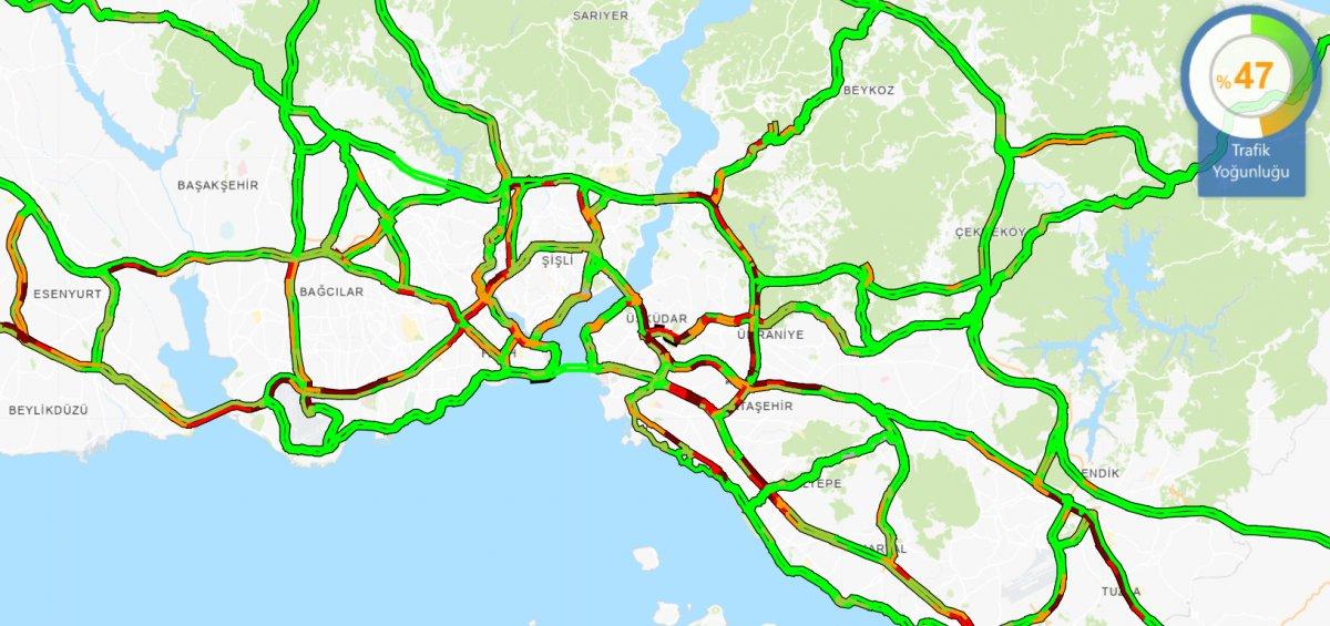 Yeni yılın ilk iş gününde İstanbul trafiğinde son durum