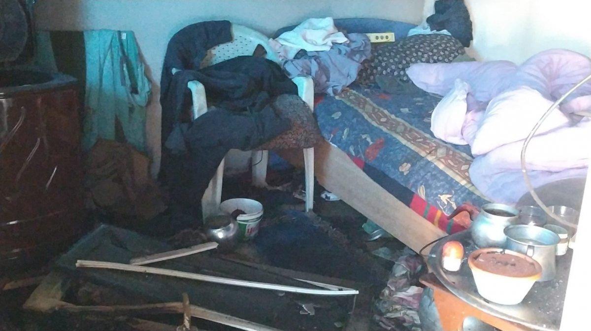 Sivas'ta yalnız yaşadığı konteynerde yanarak can verdi