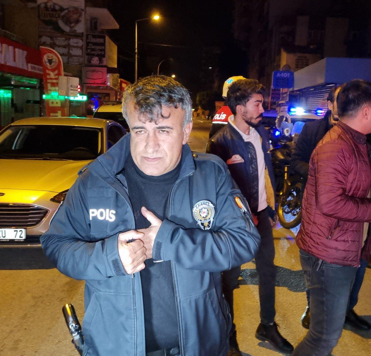 Adana'da kadına şiddeti önleyen polis bıçaklandı