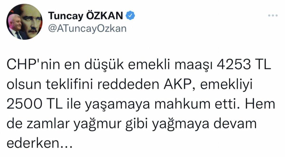 Emekli maaşlarına yapılan zamları CHP'liler yeterli bulmadı