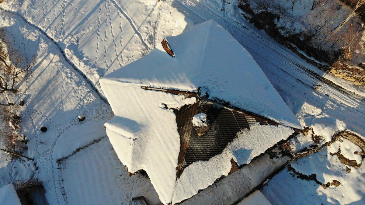 Hakkari'de göç etmeyen leylek köyün maskotu oldu