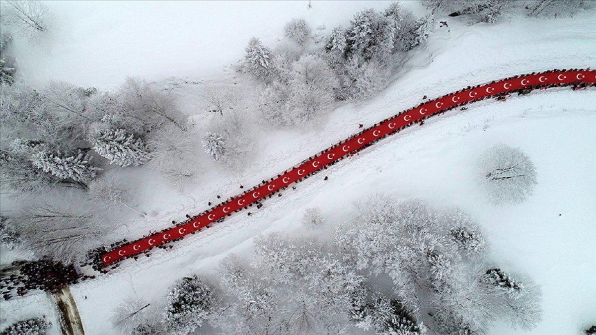 Harekatın 107'nci yılında Sarıkamış yürüyüşü