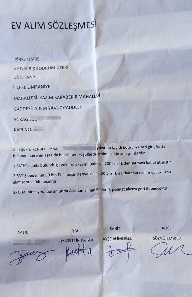 İstanbul'da topraktan ev satın aldı, eniştesi tarafından dolandırıldı