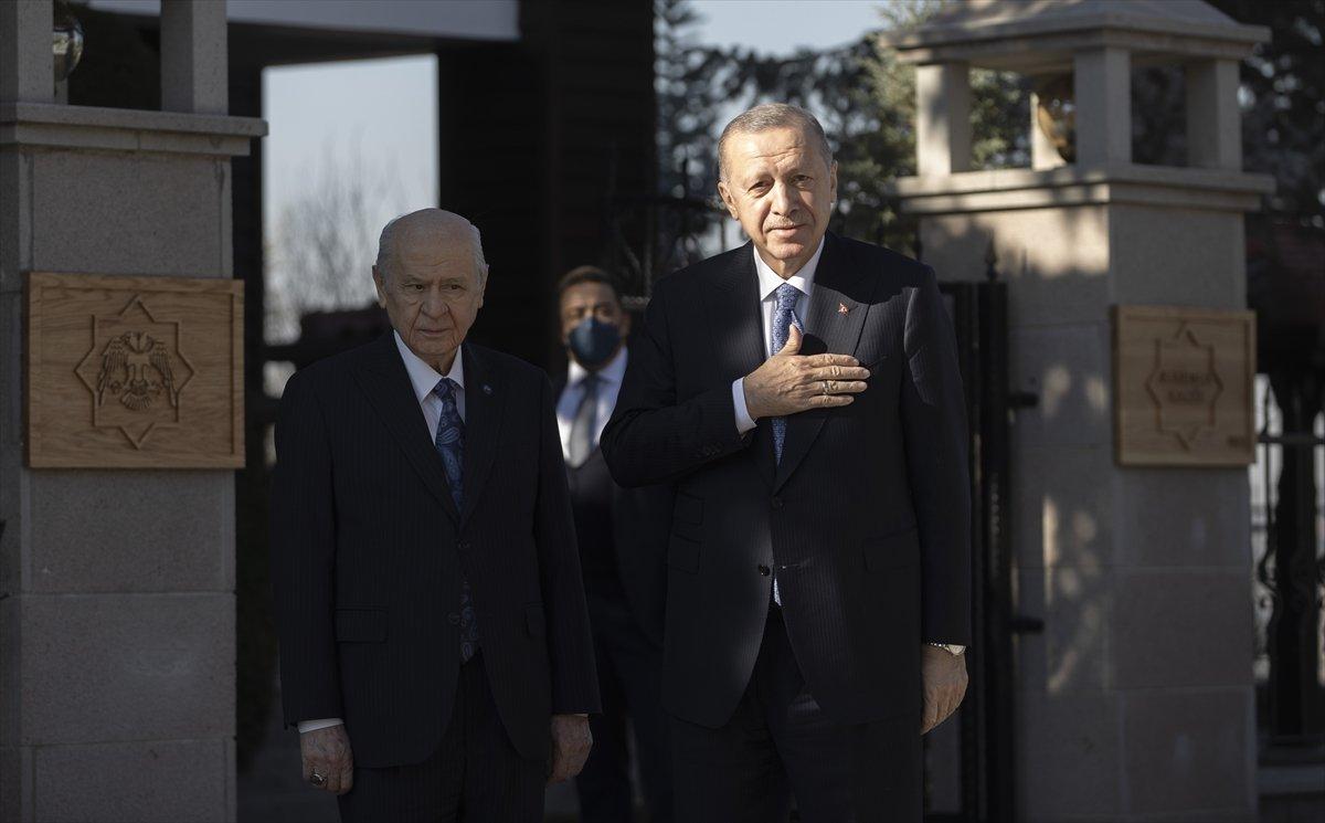 Cumhurbaşkanı Erdoğan- Devlet Bahçeli görüşmesi