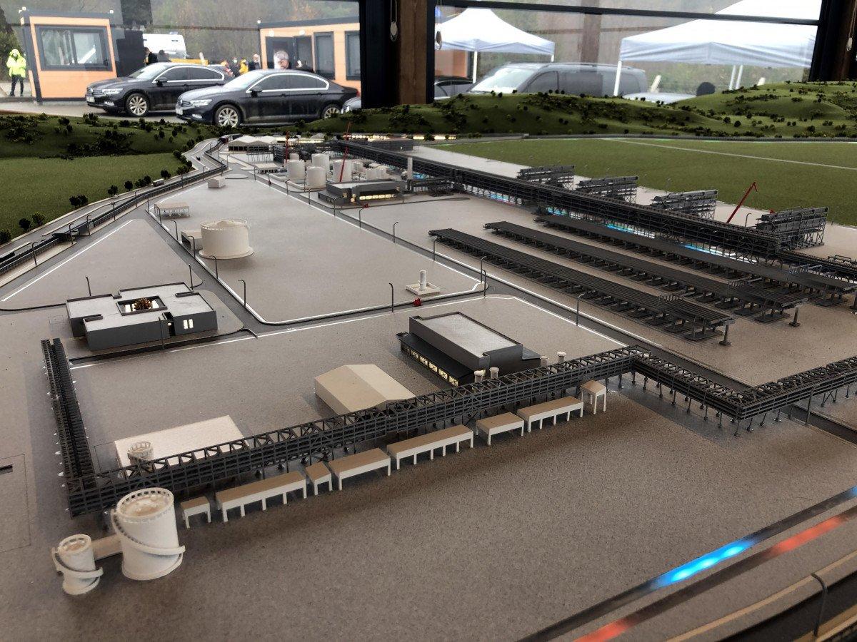 Karadeniz doğalgazının işleneceği tesisin maketi hazır