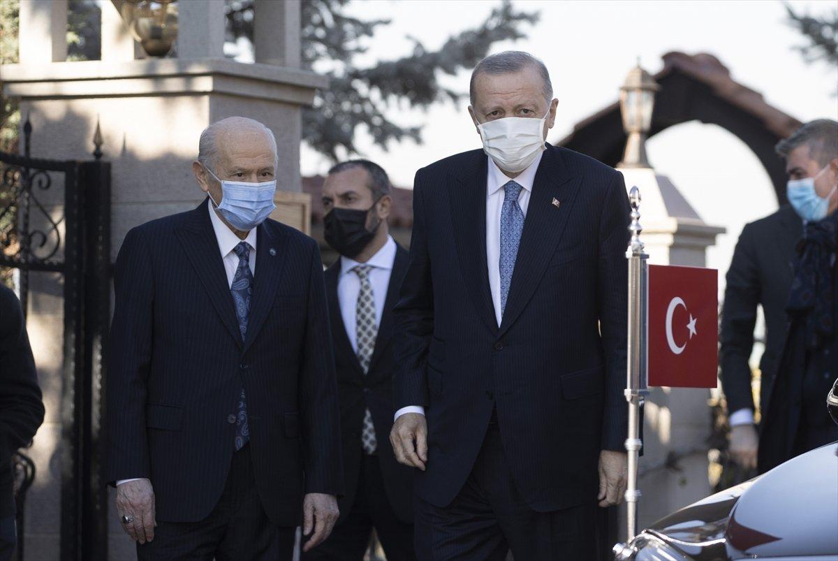 Cumhurbaşkanı Erdoğan- Devlet Bahçeli görüşmesi