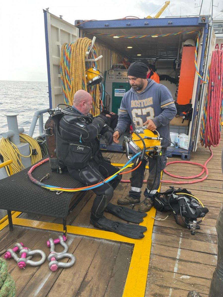Hatay’da denize düşen dinamit yüklü konteyner, 4 günde çıkarıldı