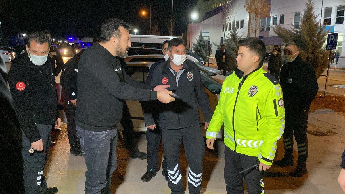 Aksaray’da alkollü sürücü polise güçlük çıkardı