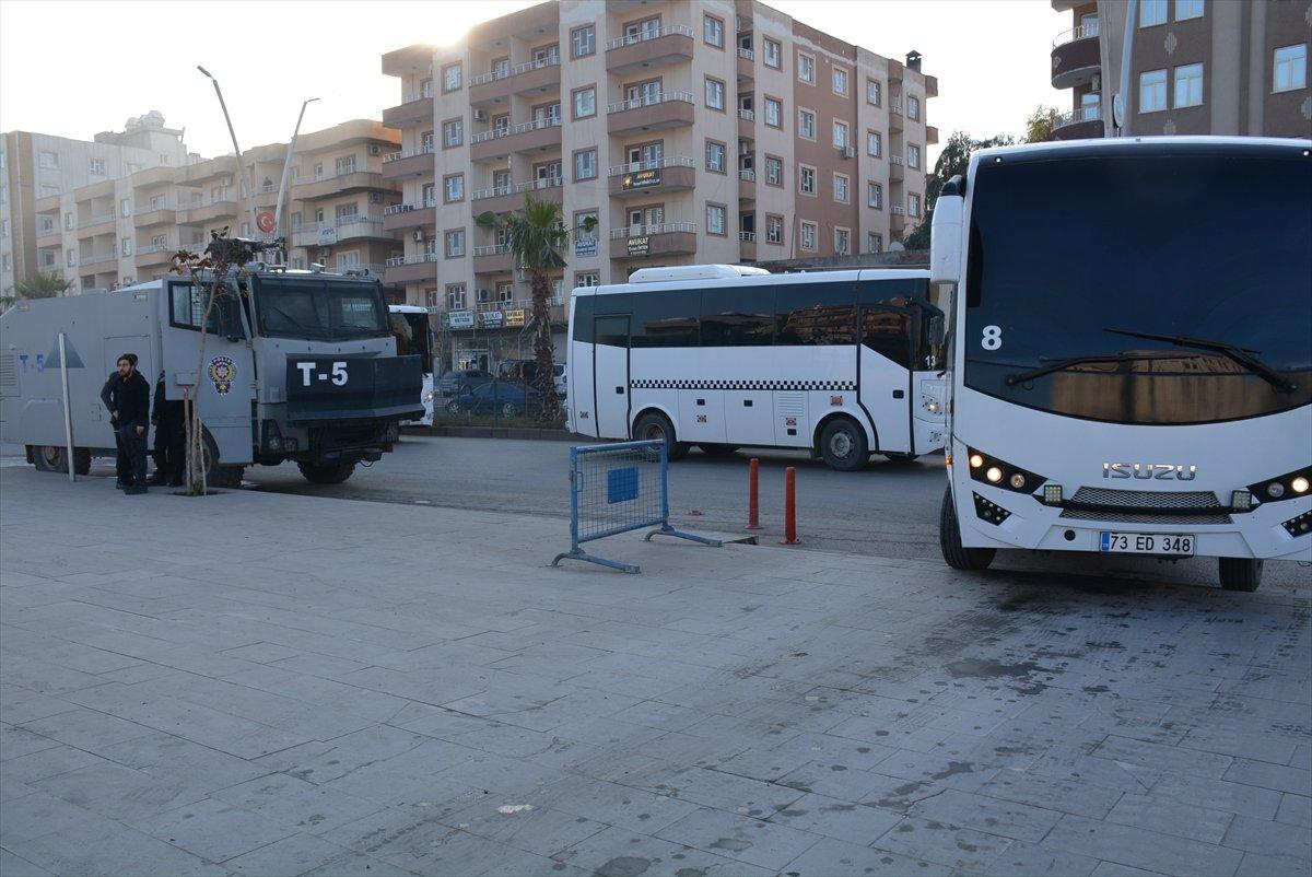 Şırnak merkezli operasyonda yakalanan zanlılar adliyede
