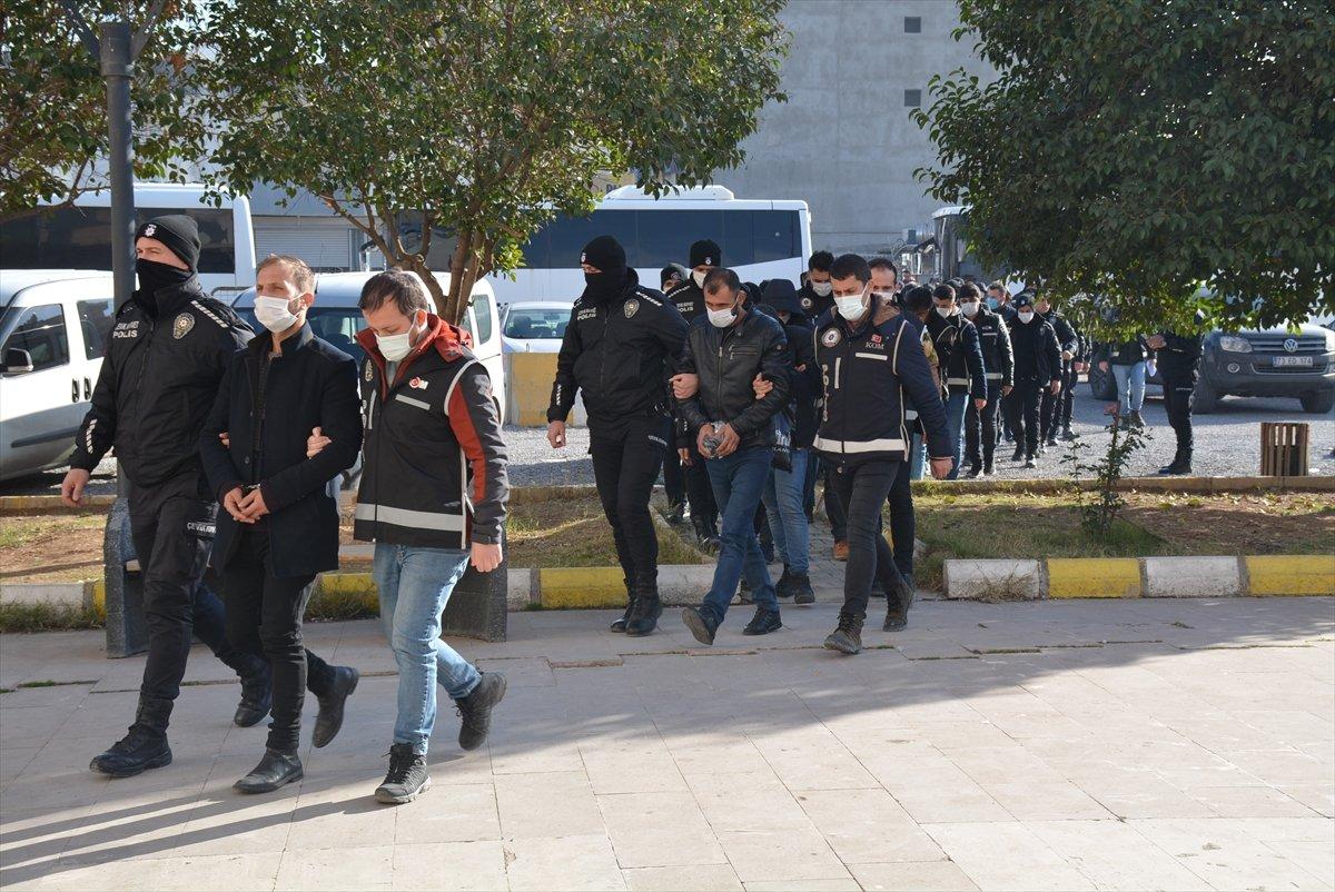 Şırnak merkezli operasyonda yakalanan zanlılar adliyede
