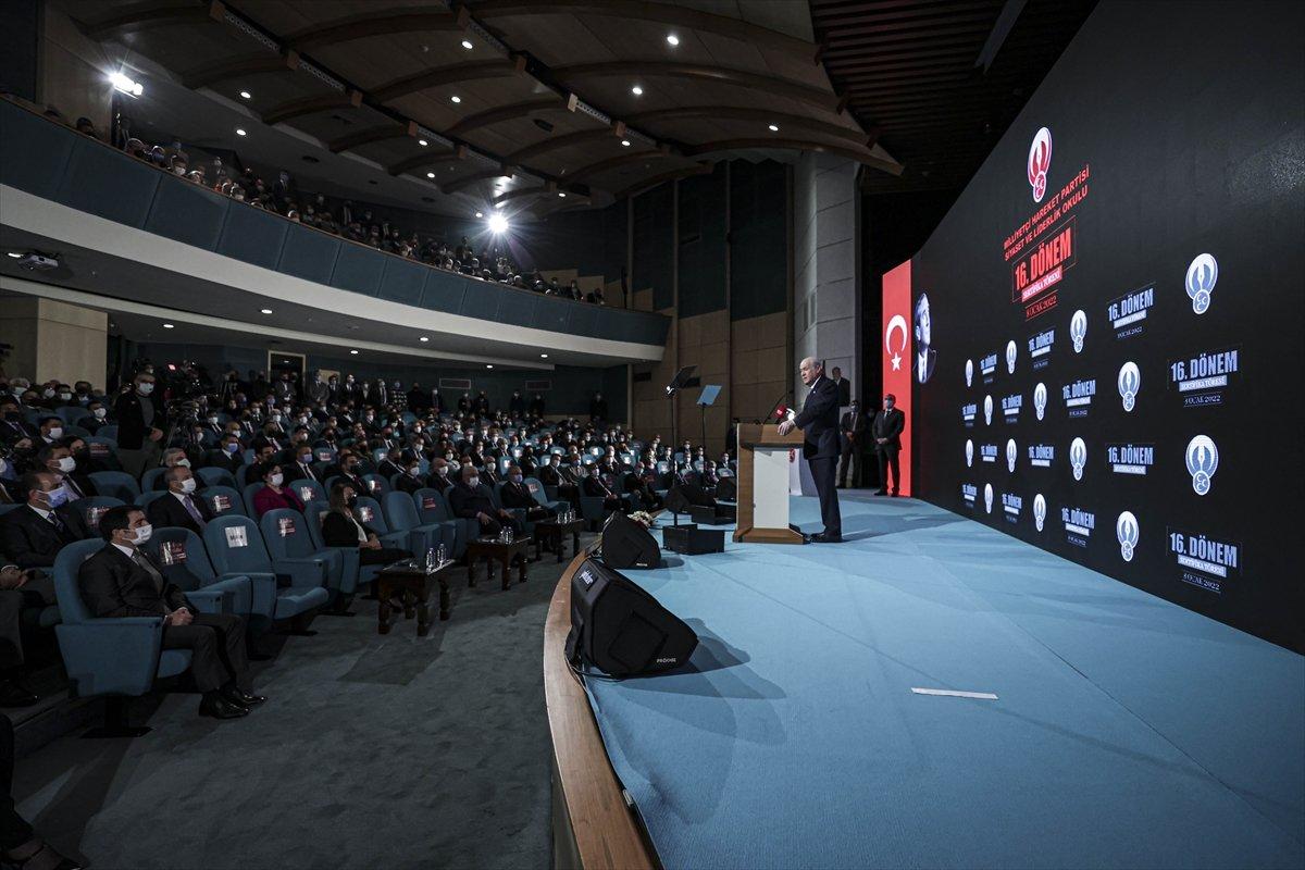 Devlet Bahçeli, MHP Siyaset Okulu Sertifika Töreni'ne katıldı