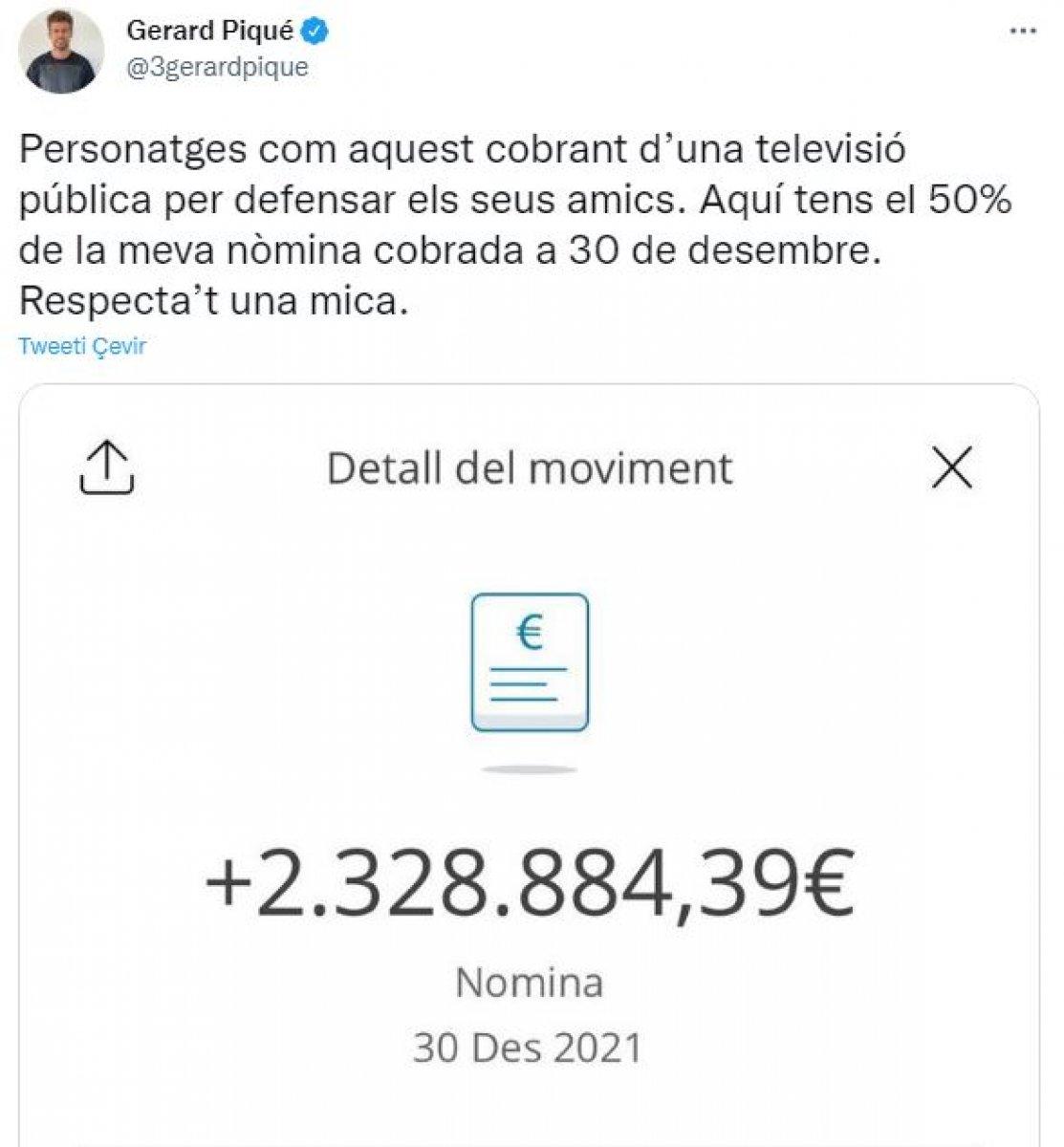 Gerard Pique, banka dekontuyla maaşını açıkladı