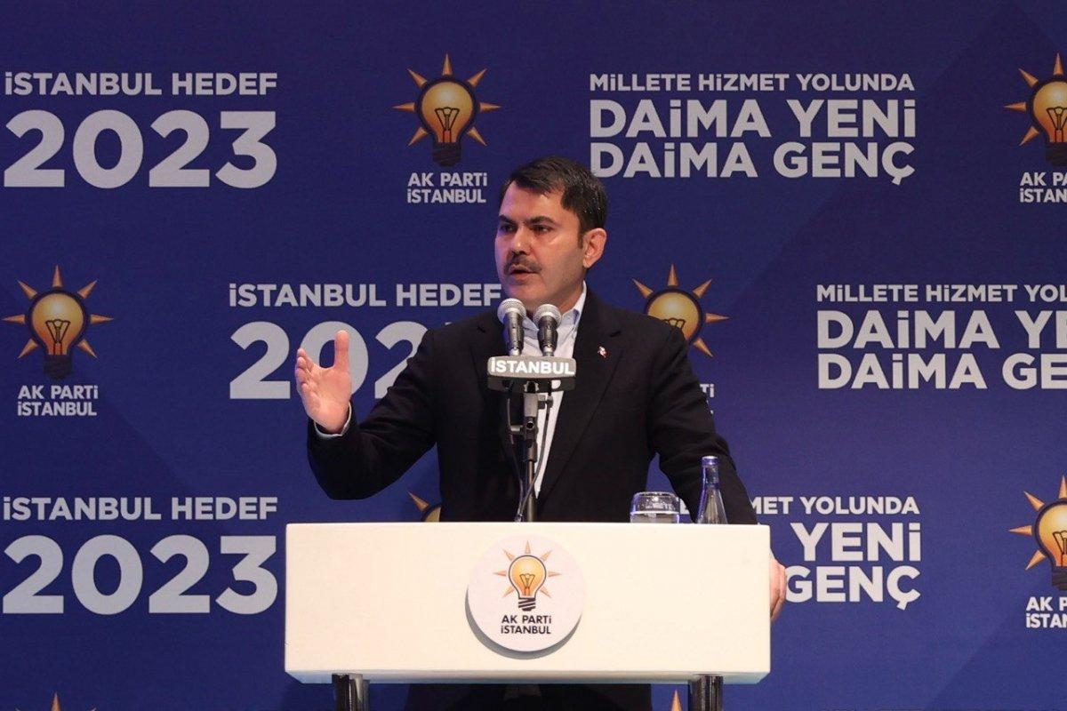 Murat Kurum: İstanbul’da bugün 90’lı yıllara geri dönüş vardır