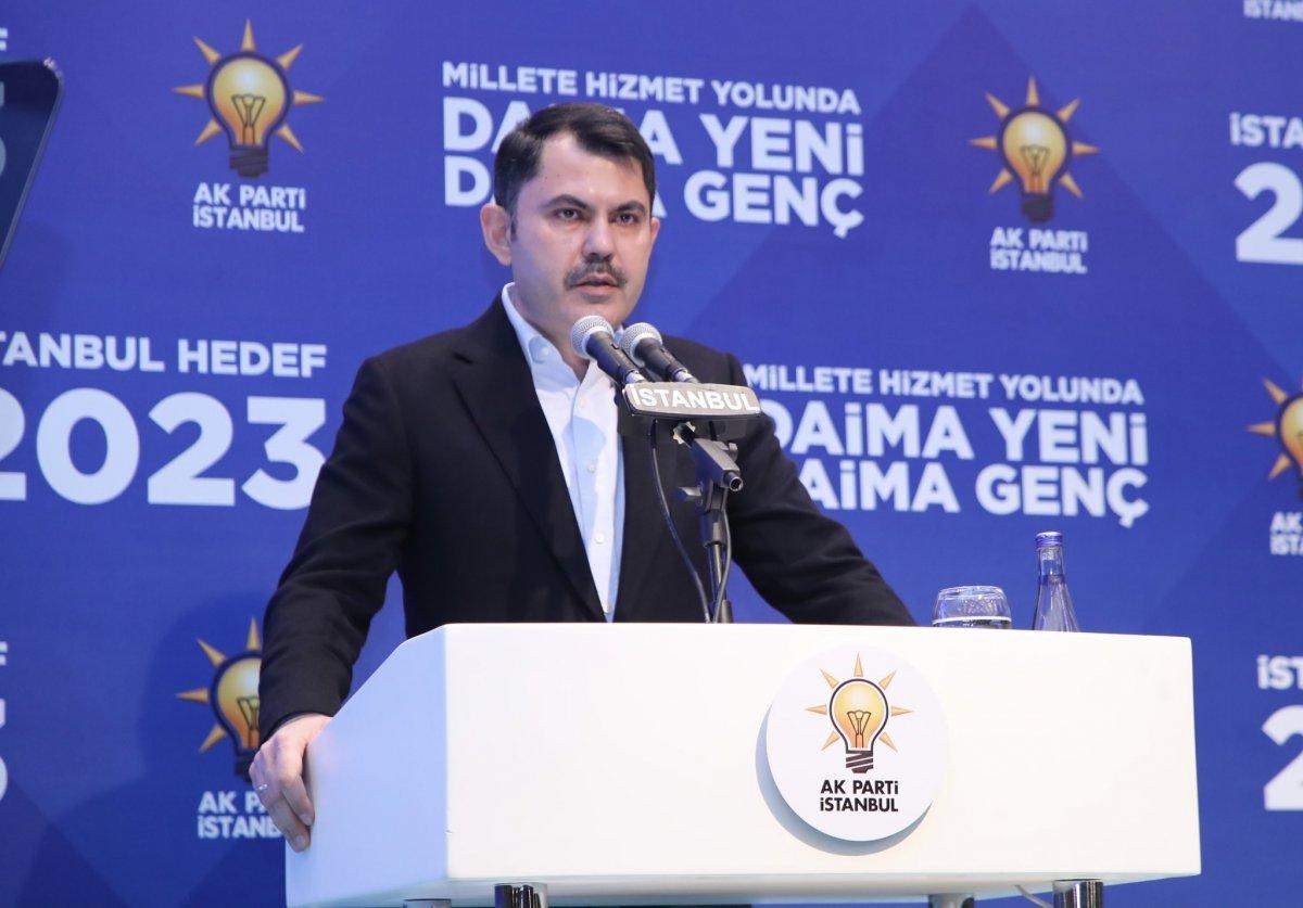 Murat Kurum: İstanbul’da bugün 90’lı yıllara geri dönüş vardır