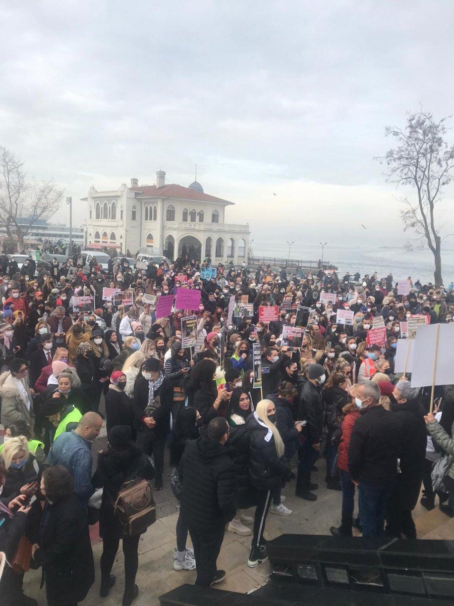 İstanbul'da sokak köpekleri için eylem yaptılar