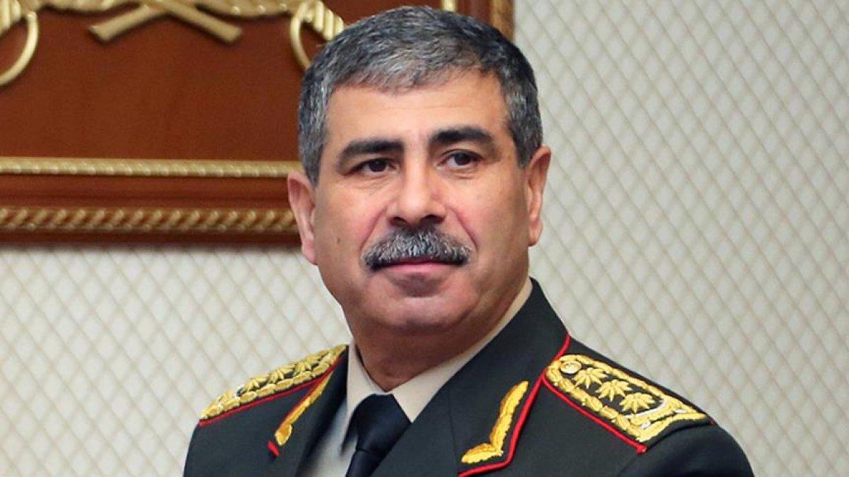 Azerbaycan Savunma Bakanı Zakir Hasanov'dan taziye mesajı