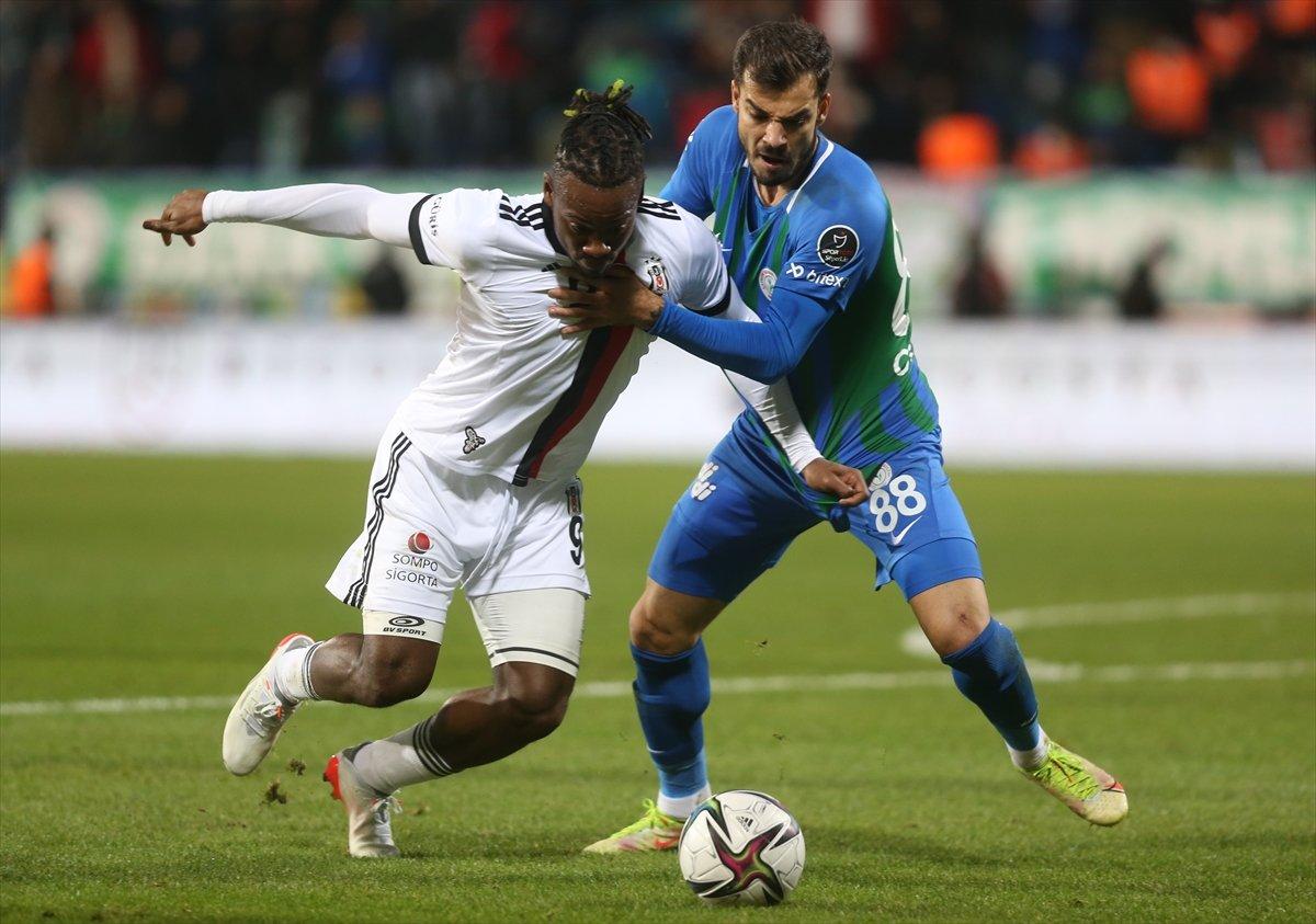 Beşiktaş, Rize'de 2 puan bıraktı