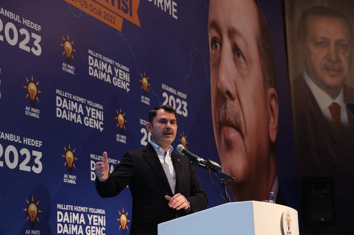 Murat Kurum: İstanbul’da bugün 90’lı yıllara geri dönüş vardır