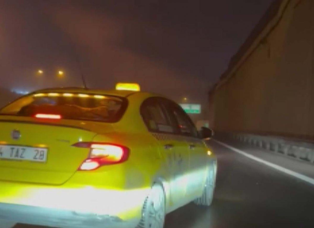 Sarıyer'de beyzbol sopalı taksi sürücüsü otomobile saldırdı