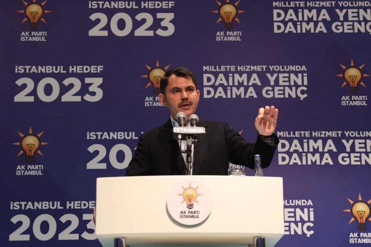 Murat Kurum: İstanbul’da bugün 90’lı yıllara geri dönüş vardır