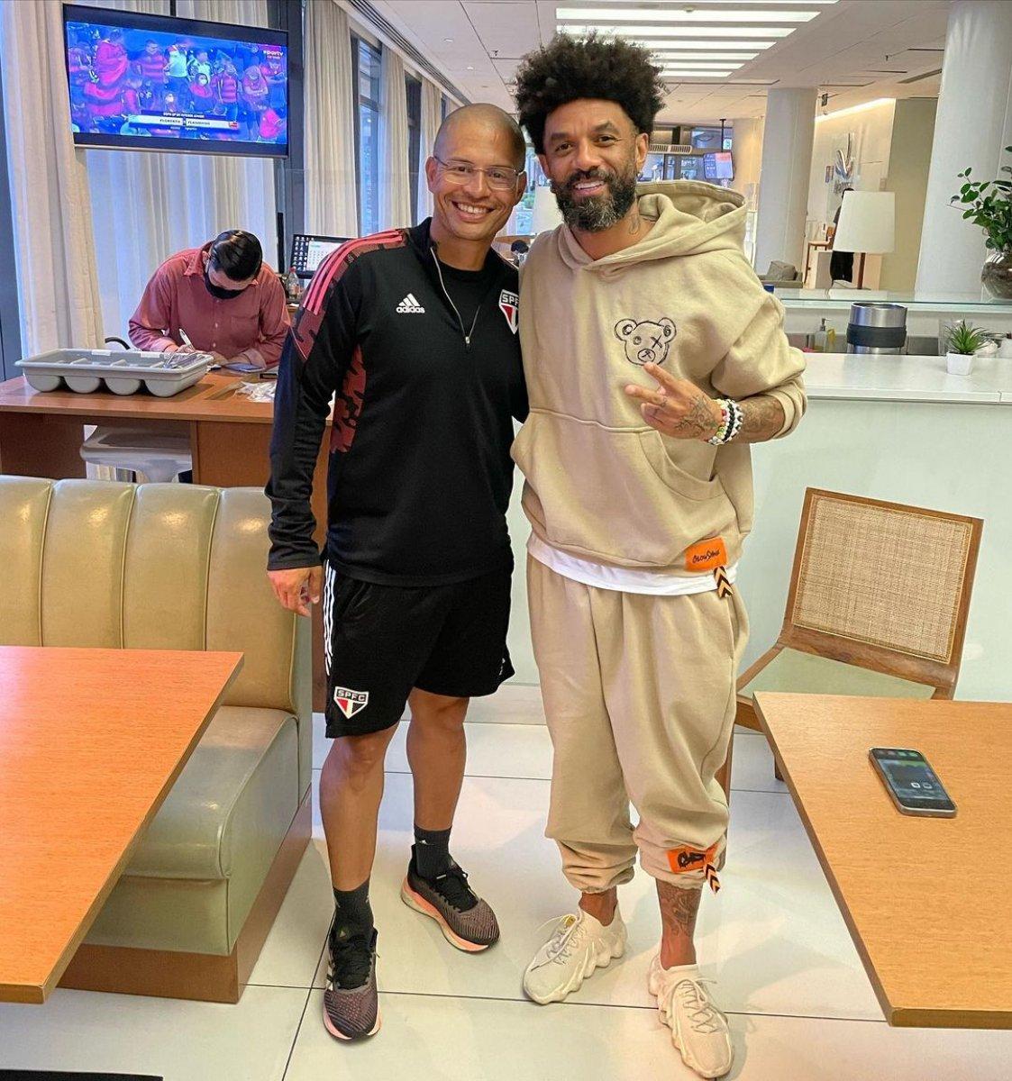 Cristian Baroni, Alex de Souza'yı ziyaret etti