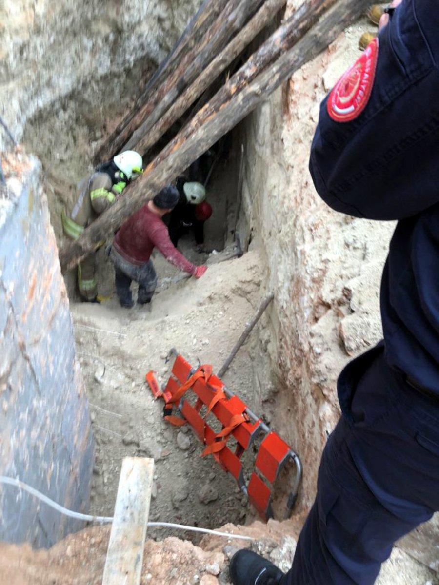 Avcılar'da inşaat göçüğünün altında kalan 2 işçiden 1'i kurtarılamadı