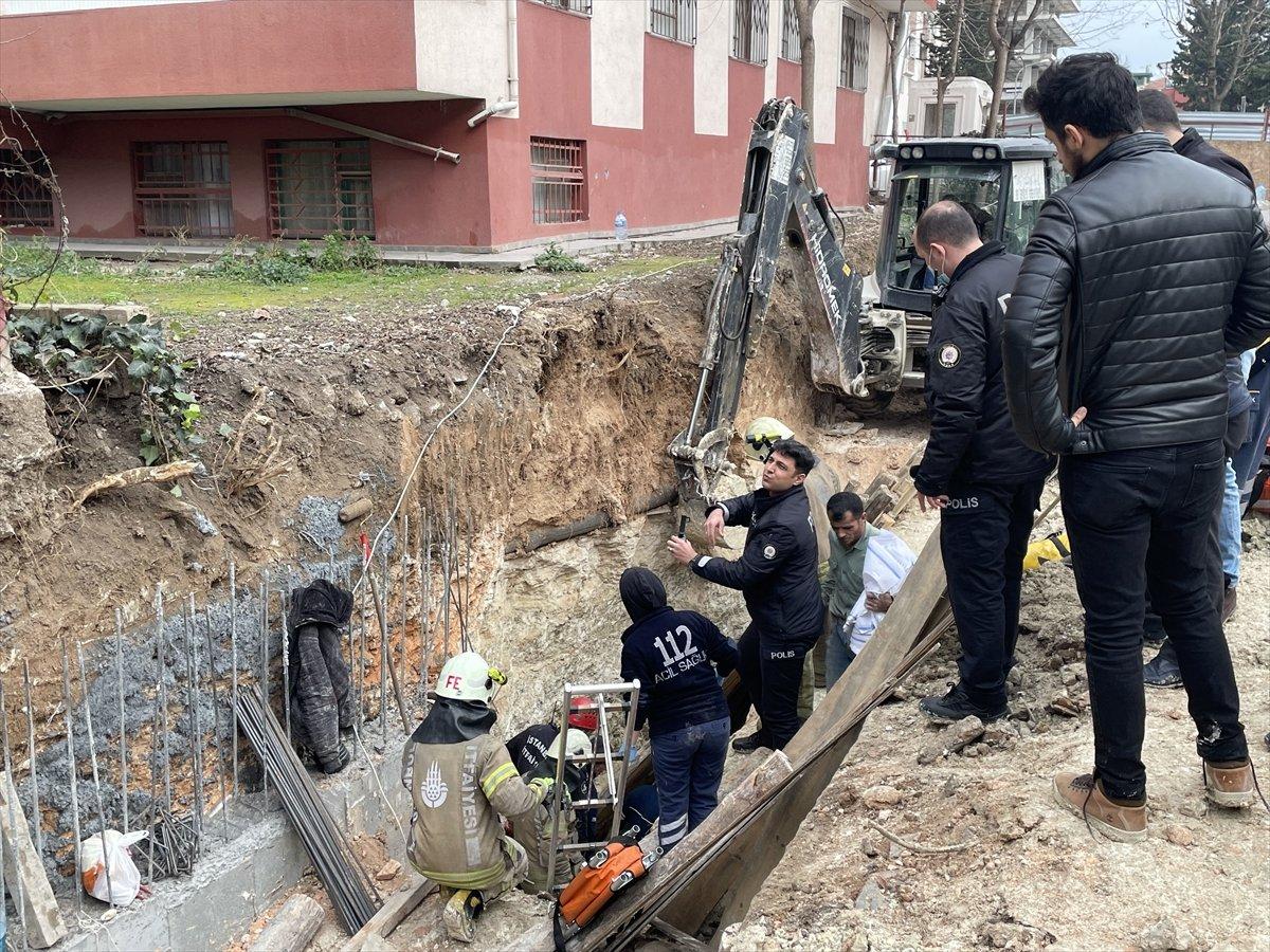 Avcılar'da inşaat göçüğünün altında kalan 2 işçiden 1'i kurtarılamadı