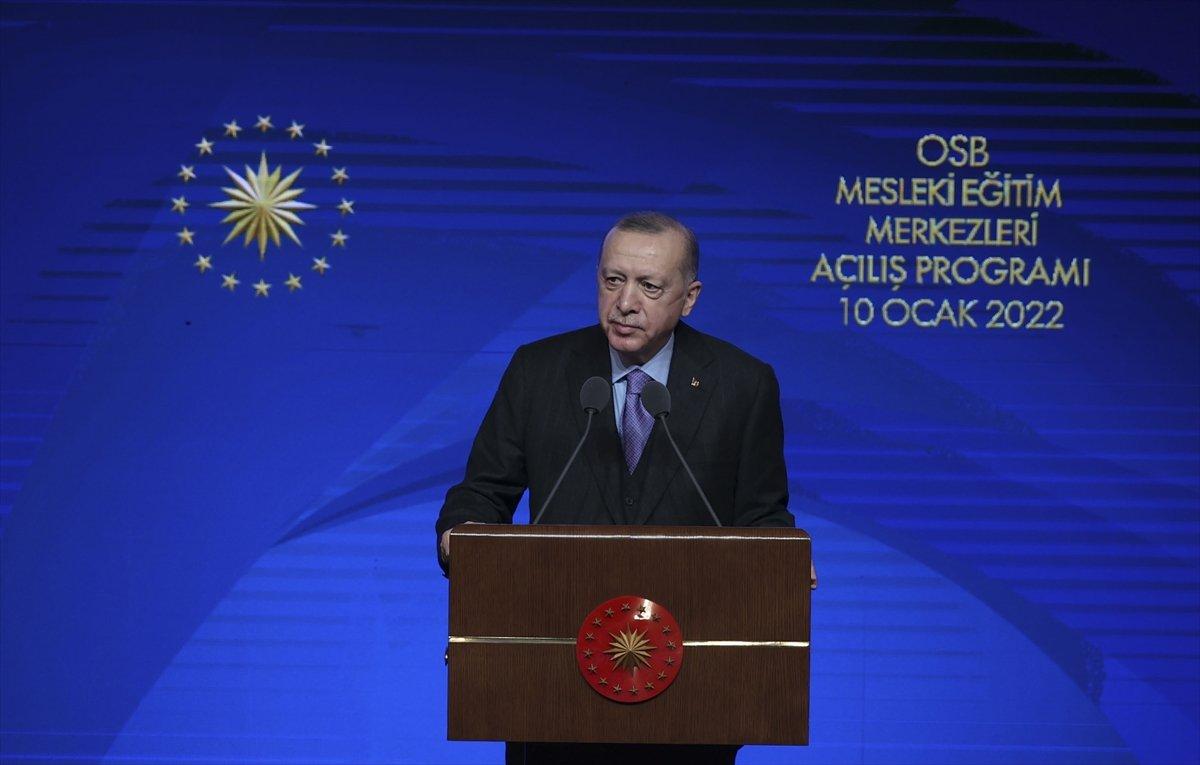 Cumhurbaşkanı Erdoğan, Mesleki Eğitim Merkezleri açılışına katıldı