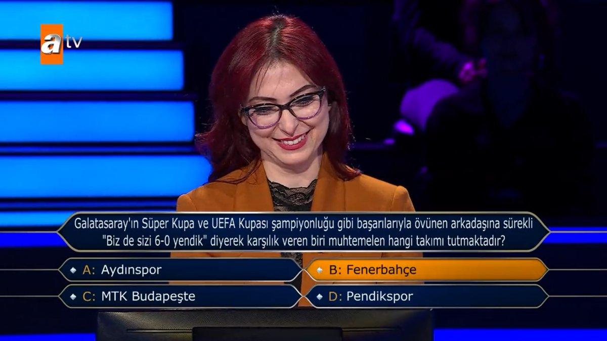 Fenerbahçeliler Derneği'nden Milyoner programına şikayet