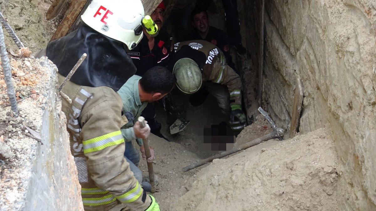 Avcılar'da inşaat göçüğünün altında kalan 2 işçiden 1'i kurtarılamadı