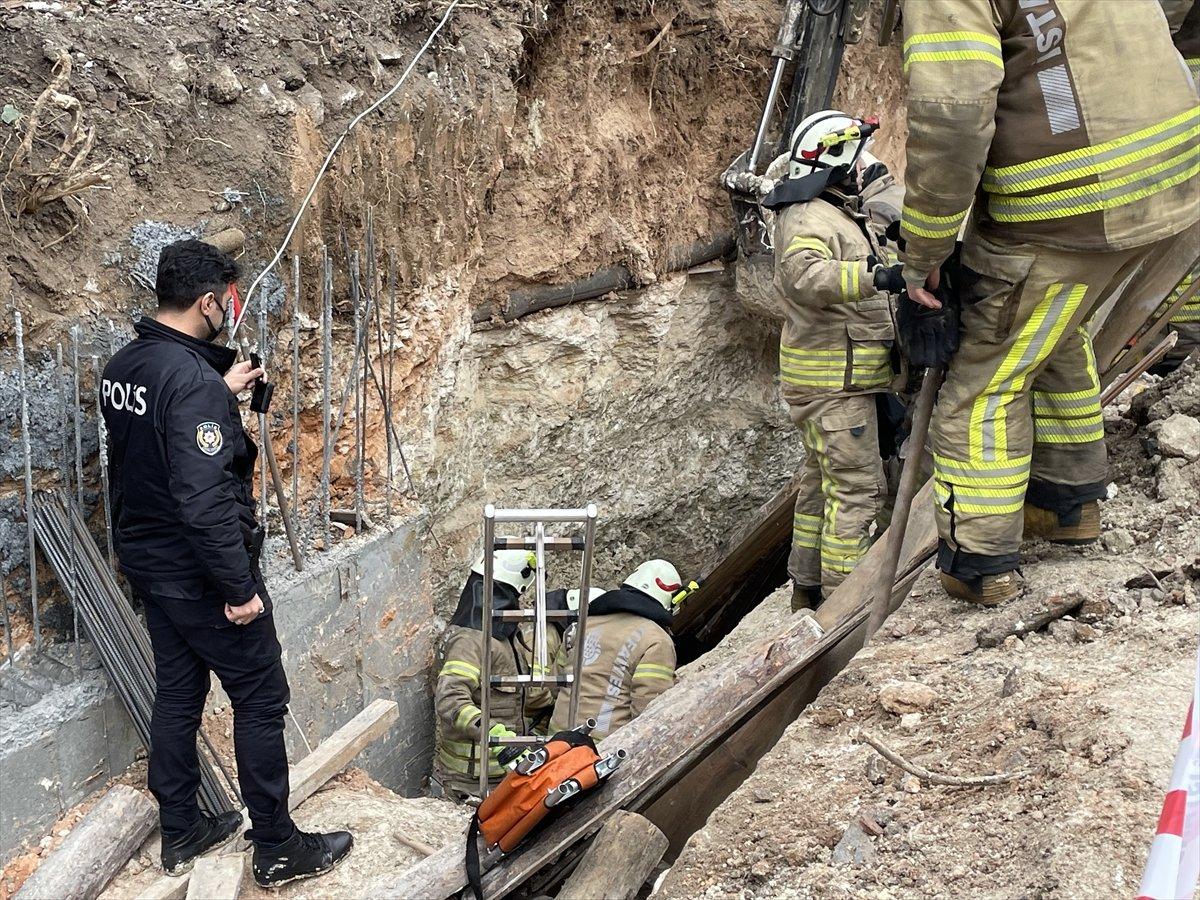 Avcılar'da inşaat göçüğünün altında kalan 2 işçiden 1'i kurtarılamadı