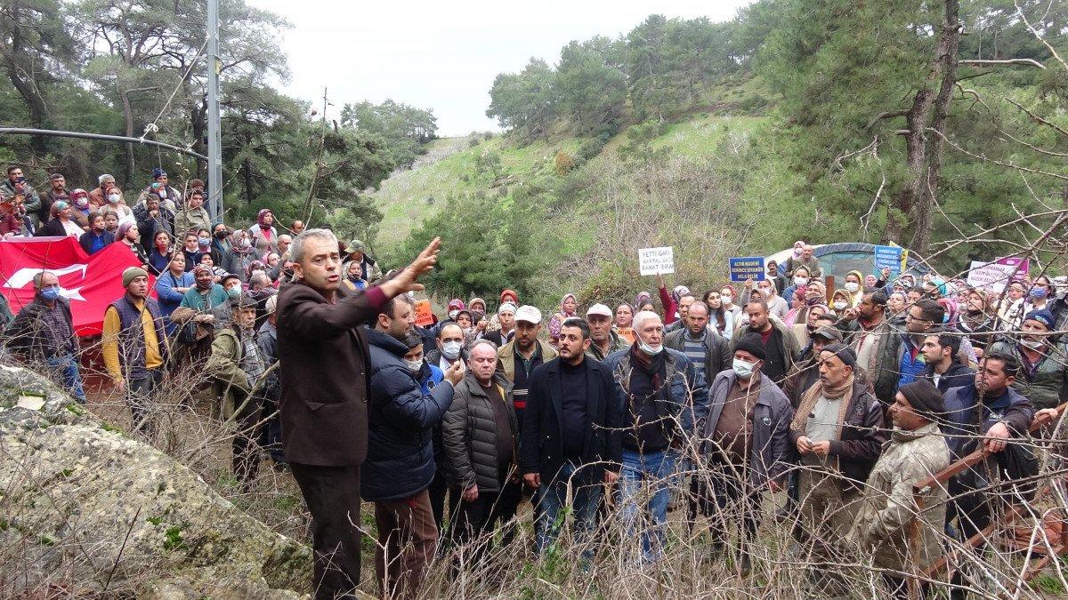 Aydın’da, ‘altın madeni istemiyoruz’ eylemi