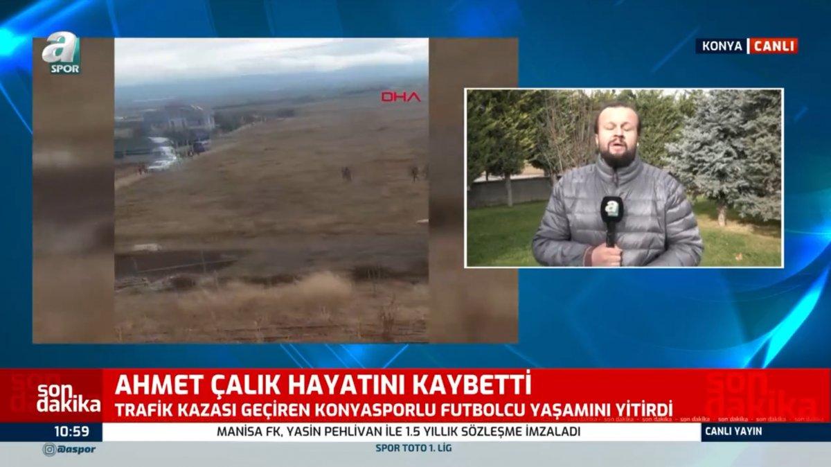 Muhabir, Ahmet Çalık'ın kaza haberini gözyaşları içinde verdi