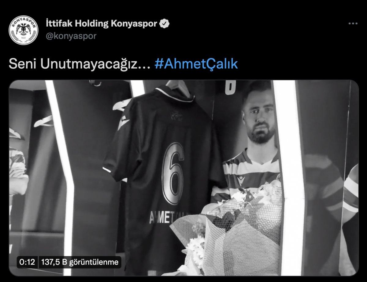 Konyaspor'dan Ahmet Çalık paylaşımı