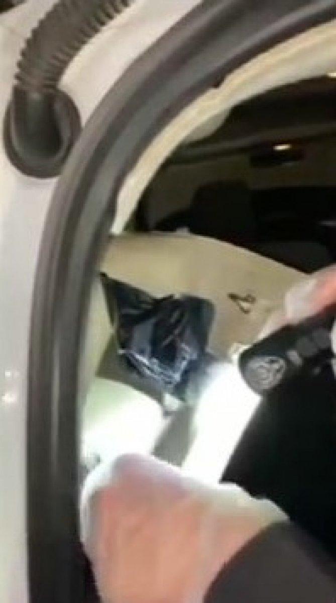 Şişli’de, otomobilin gizli bölmelerinden uyuşturucu çıktı