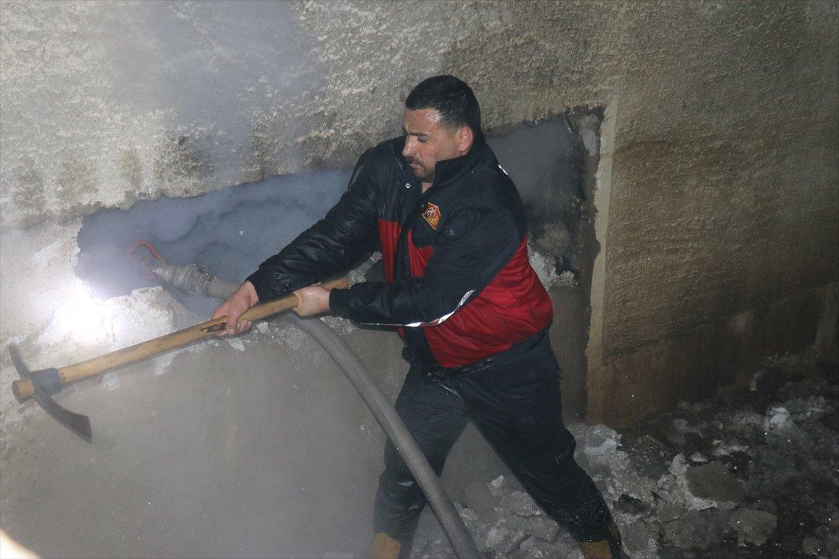 Ağrı'da cami kazanında yangın çıktı