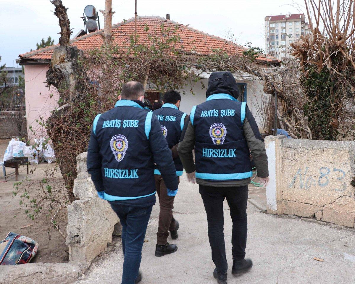 Kayseri’de, garajdan 700 bin liralık çalıntı eşya çıktı